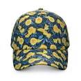 thumbnail image 2 of Baseball Cap Lemon Cute Summer Yellow Fruit Modern Adjustable Dad Hat with Retro Vintage Floral Fresh Bright Pattern Print for Lemon Lover, 2 of 2