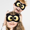 thumbnail image 1 of 2 piezas de antifaz para dormir con los ojos vendados divertidos para mujeres, hombres y niños, antifaz para dormir 100% opaco con correa ajustable JAMW Sencillez, 1 of 5