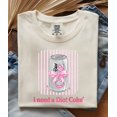 thumbnail image 2 of I Need A Diet Coke Shirt, Pink Coquette Bow Graphic Tee, Vintage Soda Can Ribbon Top , Diet Coke Lover Gift, Humor Shirt, 2 of 6