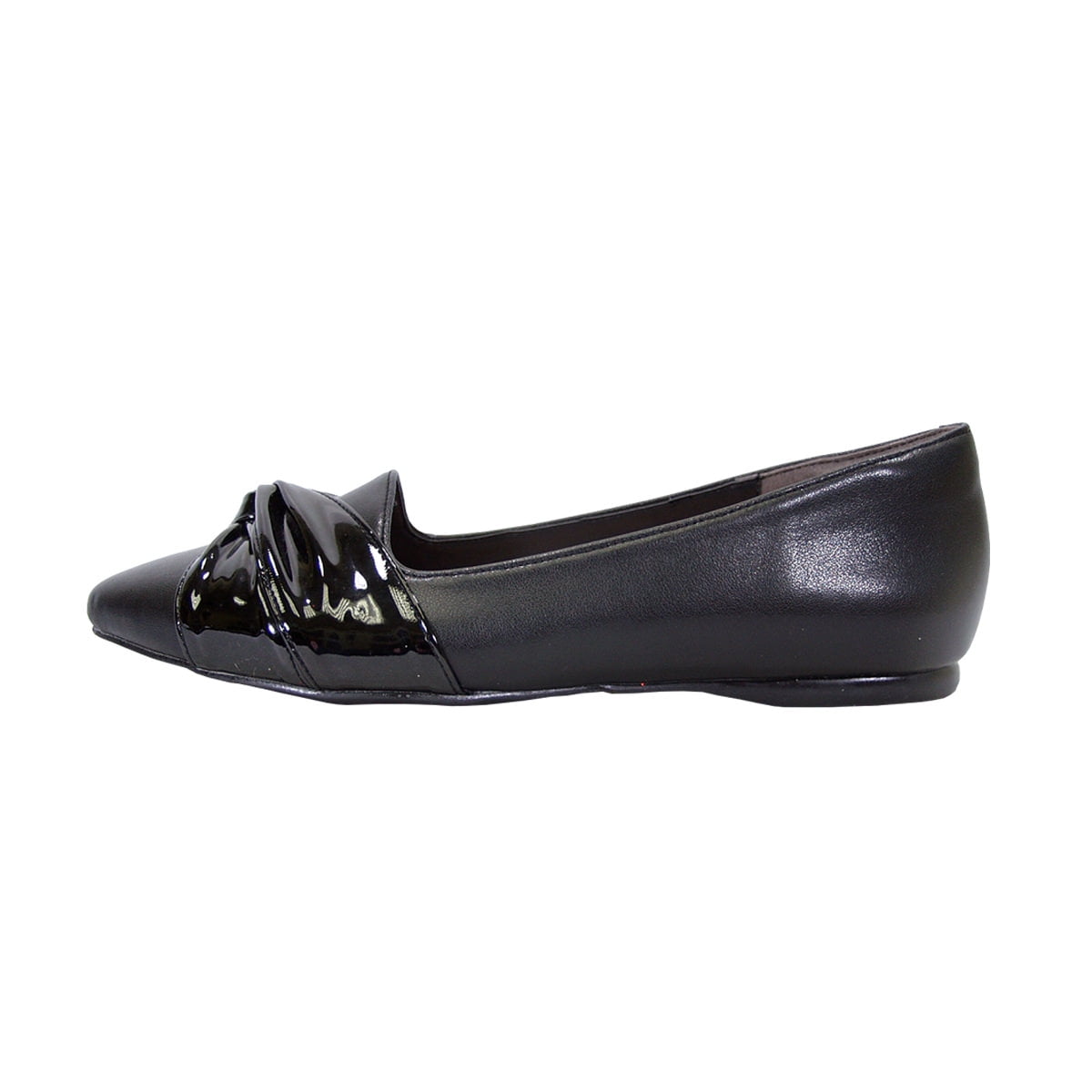 PEERAGE Whitney (FT6045) Women Wide Width Pointed Toe Flats BLACK 6