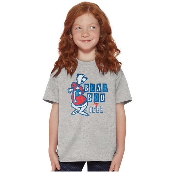Polar Bear Bod By Icee Retro Logo Crewneck T Shirts Boy Girl Teen Brisco Brands XS