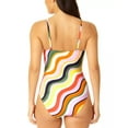 thumbnail image 2 of Anne Cole Women's Shirred Printed One-Piece Swimsuit (12, Multi), 2 of 4