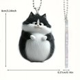 thumbnail image 3 of Tainini 3in Cat Flat Easter Hanging Ornament, Car Rear View Mirror Accessories, Easter Gift, 3 of 6