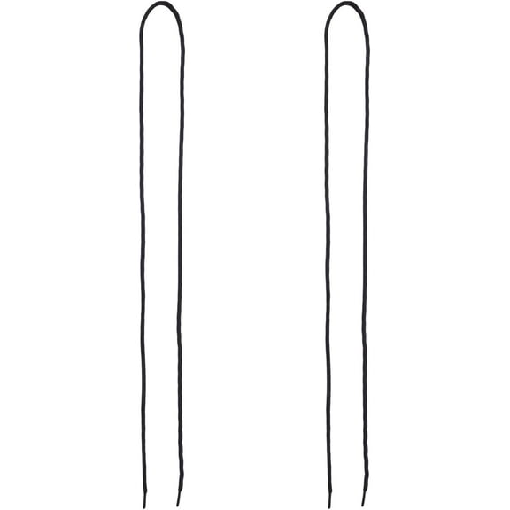 5 Pairs Polyester Shoelace Round Shoe Laces Black Replacement Sneakers Shoelaces Shoe Accessories for Athletic Running Sneakers Strings 1200x5mm