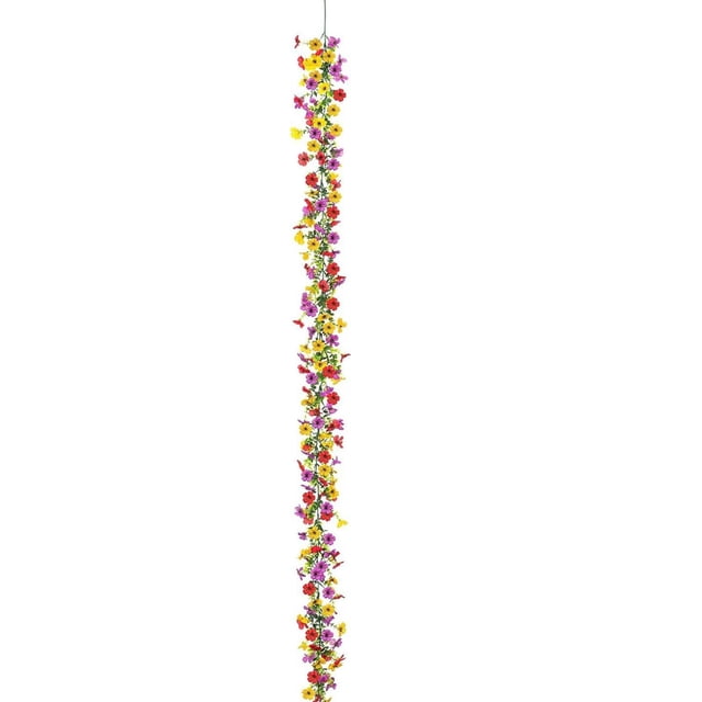 Enredadera de flores artificiales para decoración de pared, planta de rosas simuladas de 180 cm para el techo de la sala de estar, decoración colgante de plástico
