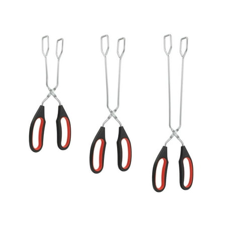 

MEGAWHEELS 3 Pack Multifunction Barbecue Food Tongs Heat-resistant for Party