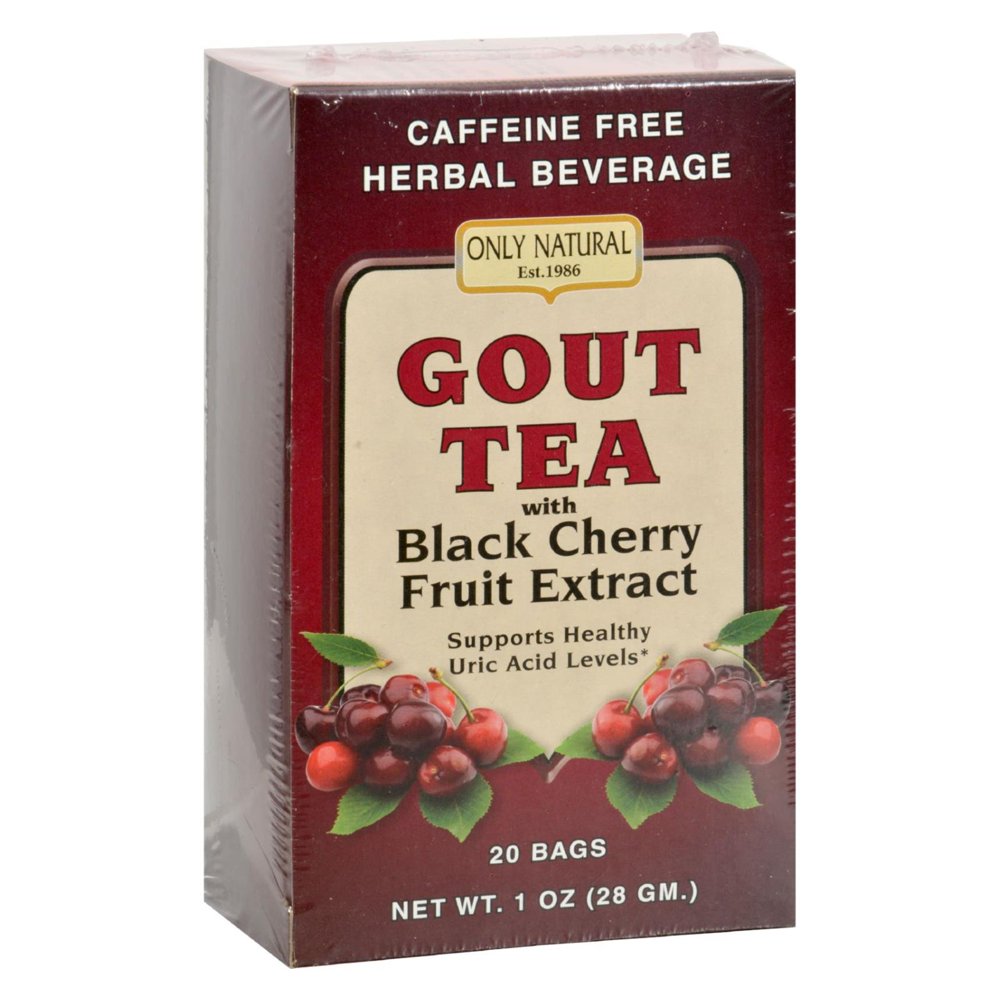 Only Natural Gout Tea Black Cherry Fruit Extract 20 Bags Walmart