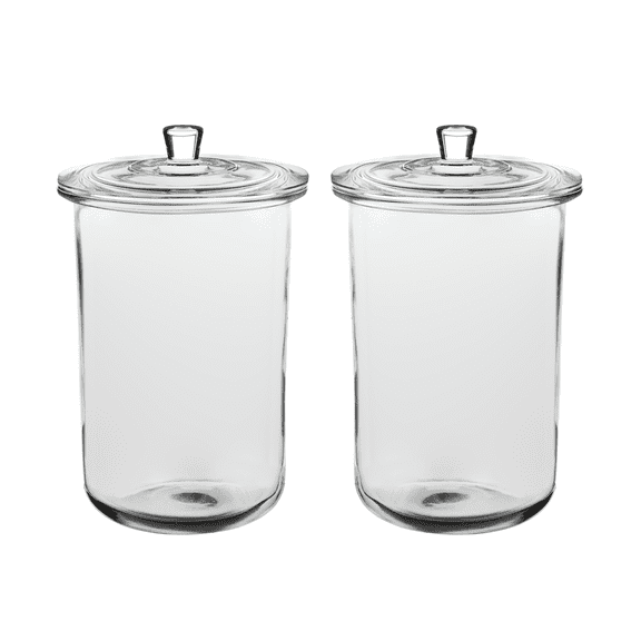 Anchor Hocking Goode Sundry 1 Gallon Glass Jar with Lid, 2 Pack
