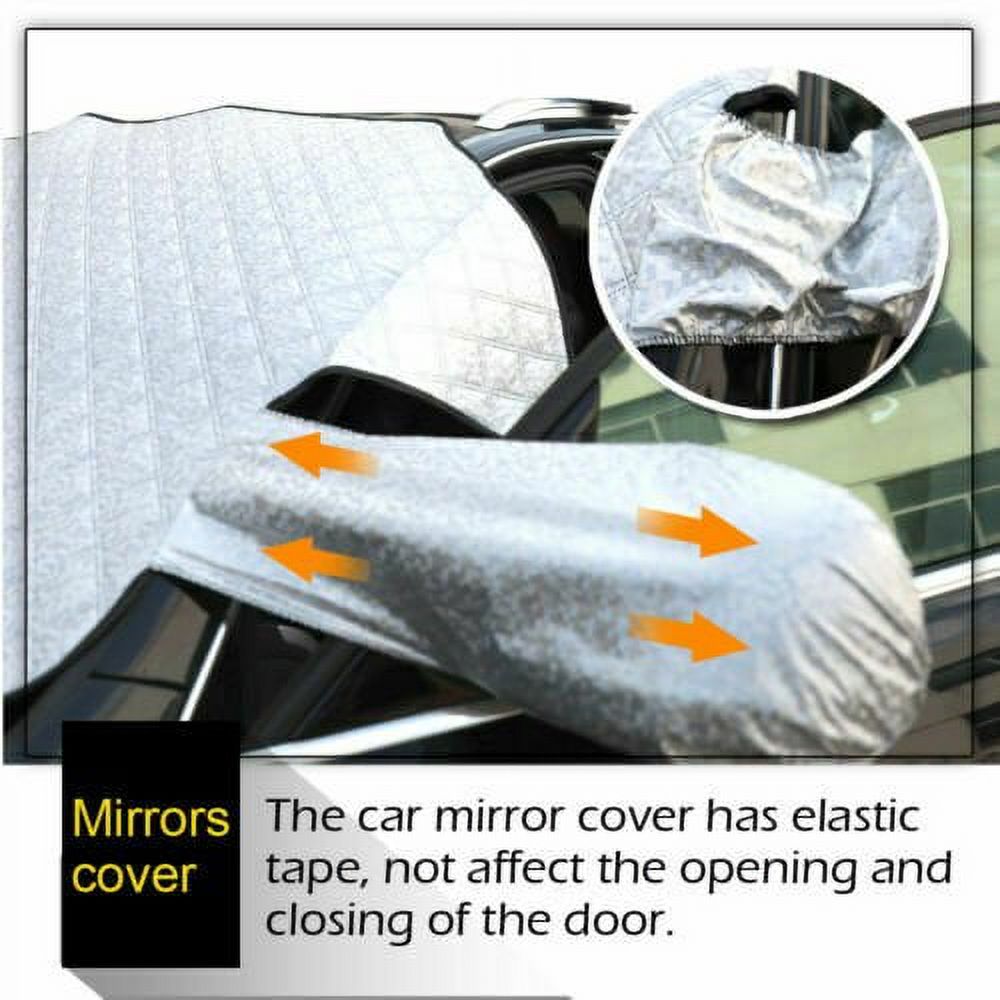 EASTIN Car Windshield Snow Cover, Car Windshield Cover for Snow, Ice, Sun, Frost Defense with 4 Layers Protection, Waterproof Windshield Cover Fits for Most Standard Cars & CRVs - image 3 of 6