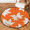 Multicolour 1, variant on CURLYOOT Round Rug 3ft Maple Leaf Area Rug, Washable Circle Mat Non Slip Floor Carpet Mat, Thanksgiving Soft Indoor Rugs for Entryway Living Room Dining Room Bedroom