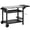 Black 291, variant on Outdoor Bar Cart Grill Table with Wheels, Stainless Steel Prep Table BBQ Cart for Patio Cooking, Three-Shelf Storage and Hooks
