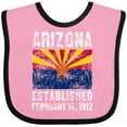 thumbnail image 3 of Inktastic Established February 14, 1912 Arizona Flag Boys or Girls Baby Bib, 3 of 4