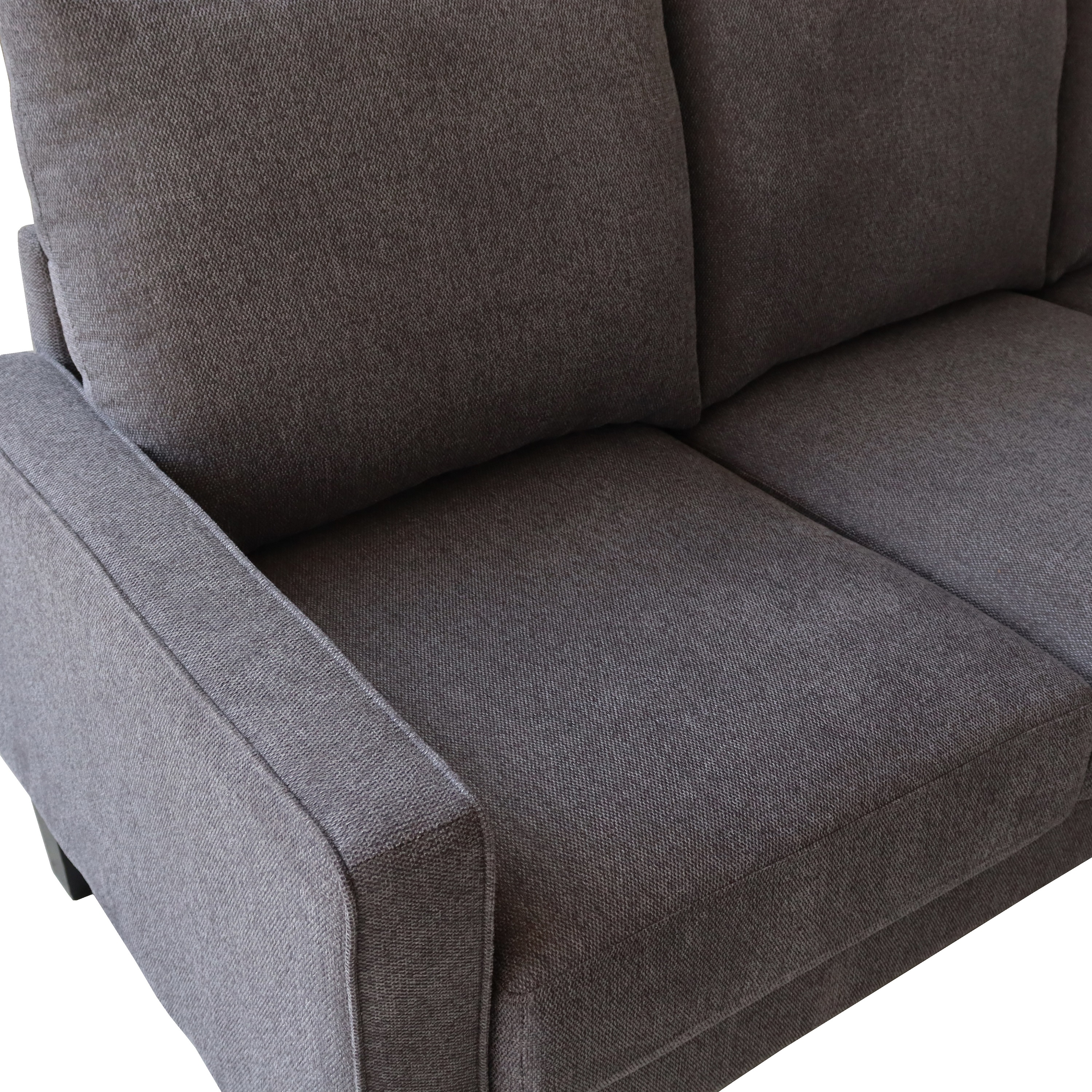 DEALTOPS Modern Sectional Sofa Couch Upholstered Sofa Storage Couches 3 Seater Sofa Chair for Living Room - Dark Gray