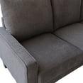 thumbnail image 3 of DEALTOPS Modern Sectional Sofa Couch Upholstered Sofa Storage Couches 3 Seater Sofa Chair for Living Room - Dark Gray, 3 of 8