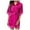 Hot Pink, variant on Valentine for Women Nightwear Sleepwear Lace Women's Pajamas Lady Satin Suit Pajama Set Womens Push up Corset