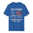 thumbnail image 2 of Anniversary USA Shirts for Women American Flag T-Shirt 4th of July Shirt American Birthday USA T-Shirt Patriotic Tops, 2 of 6