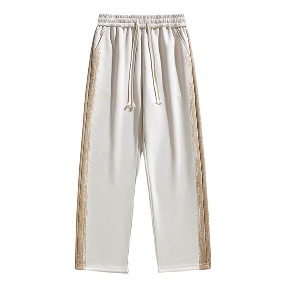 Dpytoraw Men's New Casual Pants Sports Pants Fleece Straight Underpants Men's Loose Elastic Pants