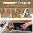 thumbnail image 5 of JIATER 4-Piece Velvet Sofa Cover Non-Slip Couch Cover Stretch Sofa Slipcover Washable Furniture Protector,Sofa Camel, 5 of 7