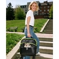 thumbnail image 7 of Lekereise Cat Carrier with Wheels (Black), 180° Wide Open Rolling Cat Carrier for Outdoor Adventures, Silent Wheels & Hard Bottom for Park/Camping, Portable Pet Travel Carrier for Cats Up to 15 lbs, 7 of 7