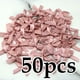 thumbnail image 1 of (50 uds) lazos de cinta rosa fresco de 4cm x 4cm tamaño pequeño cinta de raso de poliéster lazo flor trabajo hecho a mano decoración artesanal DIY, 1 of 5