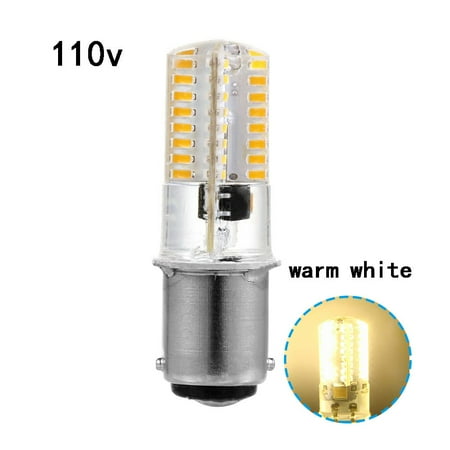 

for Sewing Machine 2.6W 64SMD White/Warm White BA15D 110/120V LED Corn Bulbs Crystal Lamp WARM WHITE 110V