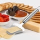 thumbnail image 4 of 2 cortadores de queso de acero inoxidable, cortadores de queso multifuncionales, cortadores de mano, plateados, para cocinar en la cocina, 4 of 7