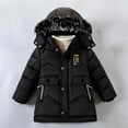 thumbnail image 2 of Nugftut Puffer Jackets Boys Size 12 Years Hooded Winter Coats Warm Windproof Jacket with Faux Fur, 2 of 8