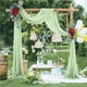 thumbnail image 5 of Tela para drapeado con arco de boda, 2 paneles, decoración para ceremonia de boda, recepción, despedida de soltera, bautismo, fiesta de cumpleaños, bautizo, banquete, 5 of 6