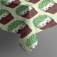 thumbnail image 3 of Cute Green Hedgehog Pattern Rectangle Tablecloth 60"x84",Waterproof Polyester Rectangle Table Cloth, Wipeable Spillproof Polyester Tablecloth for Dining, Camping, Indoor and Outdoor, 3 of 5