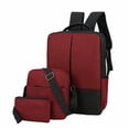 thumbnail image 1 of Backpack Three Piece Color Computer Business Bag Shoulder Men's Casual Matching Bag Workout Backpack for Men, 1 of 2
