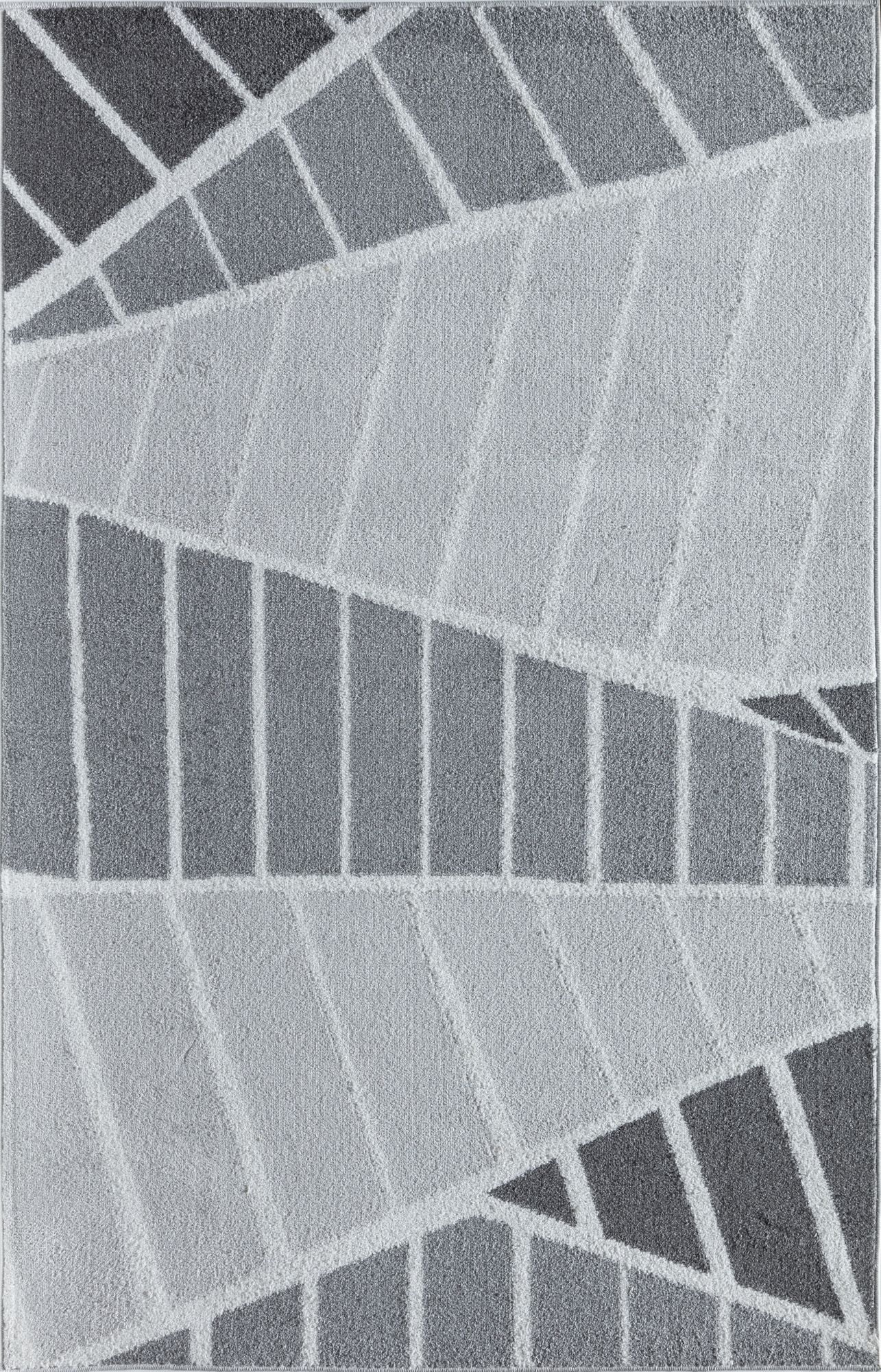 Mason Brooks Azure AZ45B Evening Shadow Geometric Contemporary Gray Area Rug, 8'3" X 10'0"