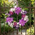thumbnail image 5 of Artificial Wreath for Home Decor - Spring & Summer Floral Door Wreath, Waterproof, Sunproof, Lifelike, Easy Maintenance for Front Door, Wall, or Party Decoration, 5 of 5