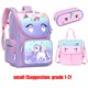 thumbnail image 1 of Mochila Escolar Para Niños , Escuela Primaria , Estudiantes , Reducción De Carga , Protección De Columna Vertebral 1-3-6 Grado , Linda Bolsa Espacial, 1 of 4