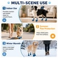 thumbnail image 3 of QZGZDS Dog Socks 4 Pack for Dogs, Anti-Slip Dog Shoes with Grippers, Adjustable Reflective Dog Booties Blue, 3 of 7