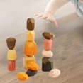 thumbnail image 4 of de apilamiento Juguete Montessori Rompecabezas Juguete Piedras de Bloques de construcción 15 piezas Hugo apilar piedras, 4 of 10