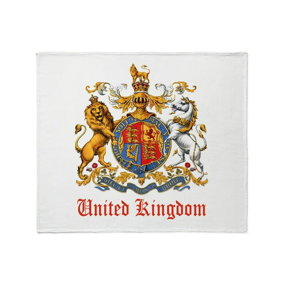 CafePress - Royal Coat Of Arms Throw Blanket - Soft Fleece Throw Blanket, 50"x60" for All Ages