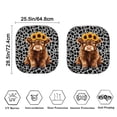 thumbnail image 6 of Jeiento Highland Cow Leopard Car Sun Shade for Windshield Sun Shield for Front Window Blocks UV Rays Soft Heat Reflector-Keep Your Vehicle Cool Car Interior Accessories for Sun Heat, 6 of 7