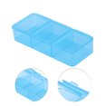 thumbnail image 3 of Unique Bargains 1 Pc 3 Compartment Pill Case Durable for Travel Blue, 3 of 6
