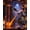 Black Dragon With Red Flame, variant on Dragon Bookshelf Nook Light, 3D Printed Fire-Breathing Fantasy Shelf Decor, Flying Dragon Design. Halloween Shelf Display