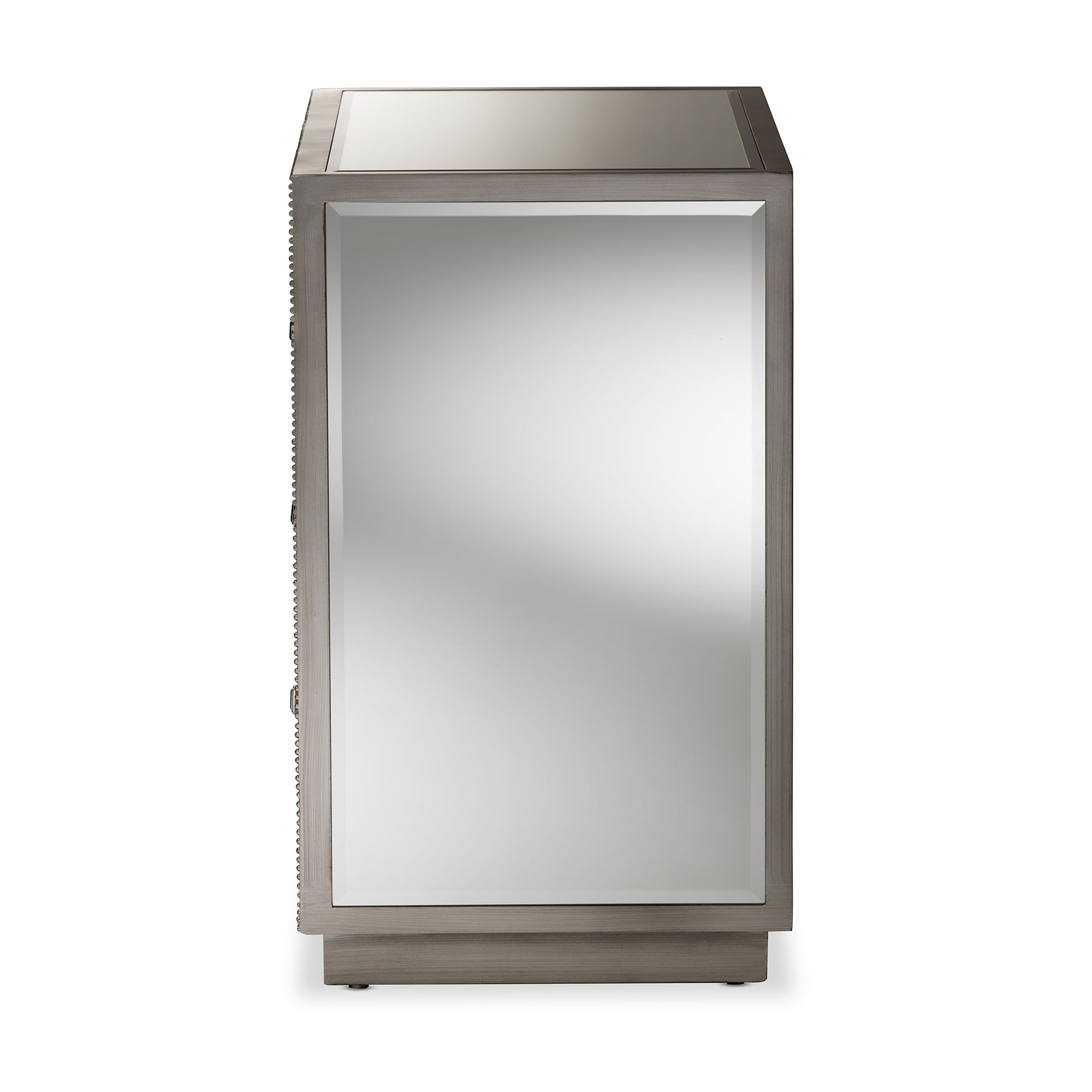 Baxton Studio Edeline Hollywood Regency Glamour Style Mirrored 3-Drawer Cabinet