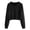 Black, variant on Fesfesfes Women Hooded Casual Solid Long Sleeve Zipper Pocket Shirt Hooded Sweatshirt Tops Plus Size $10