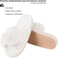 thumbnail image 2 of Pantuflas Bluelander, Unisex, Talla 24.5, Antideslizantes para Uso Interno y Externo, Blanco, 2 of 5
