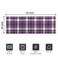 thumbnail image 5 of Purple and White Checkered Pattern Washable Non Slip Indoor Door Mat, Decorative Entry Rug for Entrance, Bedroom, Kitchen, Bathroom, 16"x47", 5 of 6