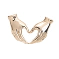 thumbnail image 4 of Broche de corazón con dos manos Fernando oro, 4 of 8