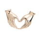 thumbnail image 4 of Broche de corazón y mano, broche, insignia, regalo para el Día de la Madre, decoración de atuendos, pin de solapa Oro, 4 of 9
