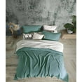 thumbnail image 3 of Dual Color Organic Cotton, 4 Layer Gauze Lightweight XL Twin Size Throw, Lightweight Gauze Cotton Sofa Cover, XL Twin Size Gauze Throw, With Fringes, 3 of 6
