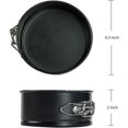 thumbnail image 2 of 4.3 inch mini springform pan set with 2 pieces cheesecake pans with removable bottom, 2 of 5