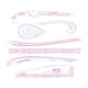 thumbnail image 3 of Regla de curva francesa Reglas de curva Plantilla de dibujo Ropa Herramientas de costura DIY Costura 7 piezas, 3 of 9