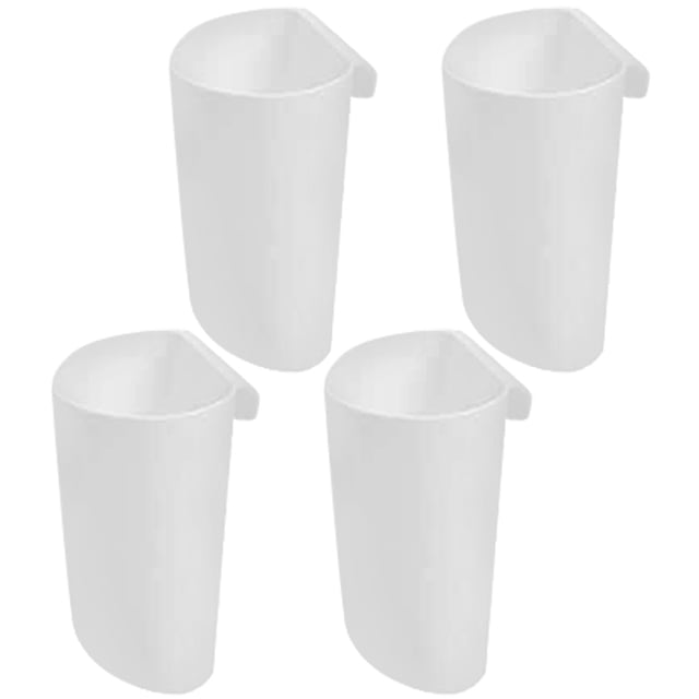 4 cubos colgantes pequeños para carrito, portavasos colgante, cesta de almacenamiento portátil, cesta colgante