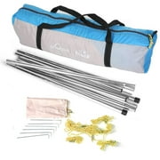 Anti UV Outdoor Car Sunshade Rainproof Beach Tent Camping Awning Sun Shelter,blue